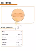 Vorschau - Arbeitsblätter - Kugel Volumenaufgaben (mit Lösungen) in tabellarischer Form - Deckblatt