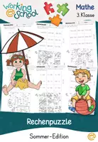 Vorschau - Arbeitsblätter - Rechenpuzzle "Sommer" Zahlenraum 1000 (3.Klasse) - Deckblatt