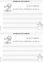 Vorschau - Arbeitsblätter - Mini Heft Groß-und Kleinschreibung "Winterzeit" (1-4.Klasse) - Seite 2