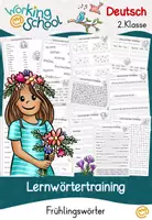 Vorschau - Arbeitsblätter - Frühling | Lernwörter Klasse 2 - Deckblatt
