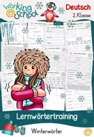 Vorschau - Arbeitsblätter - Winter | Lernwörtertraining - Deckblatt