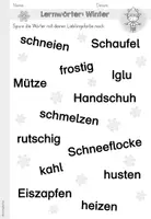 Vorschau - Arbeitsblätter - Winter | Lernwörtertraining - Seite 3