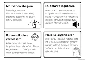 Vorschau - Aufgabenkarten - Sport Sozialverhalten Aufgabenkarten - Seite 3