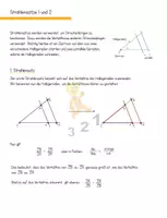 Vorschau - Arbeitsblätter - 1. Strahlensatz Paket: Merkblätter + Aufgaben (mit Lösungen) - Deckblatt