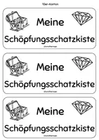 Vorschau - Mal- und Bastelvorlagen - Vorlage für die Schöpfungsschatzkiste - Seite 1