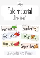 Vorschau - Präsentationen/Tafelbilder - The Year (seasons, months) - Wort-/Bildkarten Englisch - Deckblatt