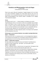 Vorschau - Unterrichtsreihen - Papierherstellung und Eigenschaften von Papier - Seite 1