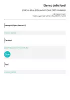 anteprima - Materiale di supporto/inclusione - SCHEMA ANALISI GRAMMATICALE PARTI VARIABILI - Pagina 1