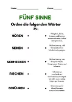 Vorschau - Arbeitsblätter - Fünf Sinne: Hören, schmecken, riechen, berühren, sehen: Arbeitsblatt Grundschule - Seite 2