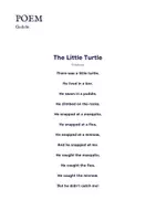 Vorschau - Merkblätter - 🐢 “Little Turtle” Poem - Englisch spielerisch lernen - Gedichtreise 8 - Seite 3