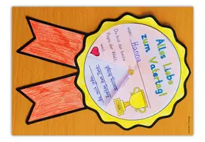 Vorschau - Stundenentwürfe - Vatertag – Geschenk Papa Opa – DREHSCHEIBE BASTELN - Seite 1