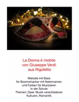 Vorschau - Anderer Materialtyp - La Donna è mobile Für Boomwhacker 2-stimmig - Deckblatt
