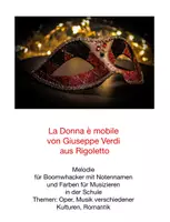 Vorschau - Anderer Materialtyp - La Donna è mobile Melodie für Boomwhacker - Deckblatt