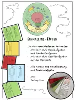 Vorschau - Mal- und Bastelvorlagen - Einmaleins Fächer mit und ohne Geteiltaufgaben - Deckblatt