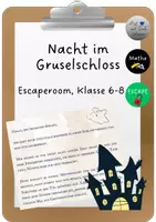 Vorschau - Spiele - Escape - Room: Nacht im Gruselschloss - Deckblatt