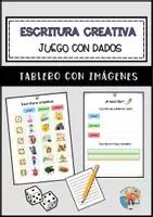Vista previa - Hojas de trabajo - Juego escritura creativa con DADOS - Portada