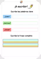 Vista previa - Hojas de trabajo - Juego escritura creativa con DADOS - página 3