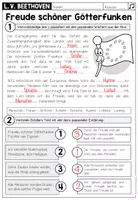 Vorschau - Arbeitsblätter - Die Europahymne - Notenblatt, Arbeitsblatt und Boomwhackers Satz - Seite 3