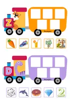 Vista previa - Juegos / Gamificación - Pasajeros al tren: CONSONANTES (Conciencia fonológica) - página 1
