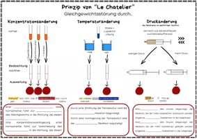 Vorschau - Arbeitsblätter - Prinzip von Le Chatelier - Störung/ Verschiebung - Seite 1