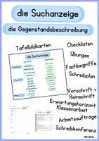 Vorschau - Unterrichtsreihen - Gegenstandsbeschreibung / Suchanzeige verfassen - Deckblatt