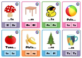 Vista previa - Juegos / Gamificación - Llaveros sílabas. Dislexia. - página 3