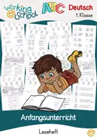 Vorschau - Arbeitsblätter - Leseheft Anfangsunterricht | Lesen Klasse 1 | Deutsch Grundschule - Deckblatt