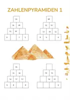 Vorschau - Arbeitsblätter - Ägyptische Rechenpyramiden bis 100: Mathematik 2. Klasse - Seite 1