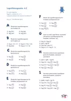 Vorschau - Arbeitsblätter - AB Logarithmusgesetze, mit Lösungen - Deckblatt