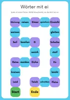 Vorschau - Spiele - Lesespiel (Laute, Wörter): Wörter mit ei - Deckblatt