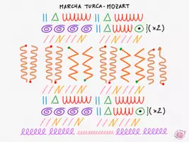Vista previa - Unidades / Secuencias / Situaciones de Aprendizaje - Musicograma Marcha Turca de Mozart - Juego musical - página 2