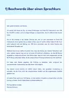 Vorschau - Text - Beschwerdebriefe B2 - 10 Musterbriefe + Redemittel - Seite 1