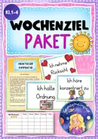 Vorschau - Anderer Materialtyp - Mein Wochenziel: Transparenz plus Reflexion (2 Versionen) - Deckblatt
