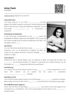 Vorschau - Arbeitsblätter - Anne Frank - Lückentext und Übungen - Seite 1
