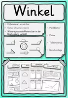 Vorschau - Stundenentwürfe - Winkel Winkeltypen Klasse 3, 4 - Deckblatt