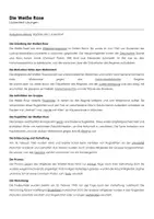 Vorschau - Arbeitsblätter - Die Weiße Rose - Lückentext und Übungen - Deckblatt