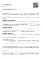 Vorschau - Arbeitsblätter - Die Weiße Rose - Lückentext und Übungen - Seite 1
