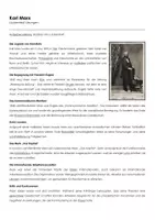 Vorschau - Arbeitsblätter - Karl Marx - Lückentext und Übungen - Deckblatt