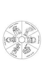 Vorschau - Arbeitsblätter - Selbstregulierung Strategien Rad - calm down - Seite 2
