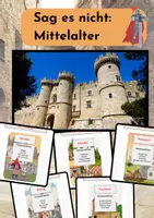 Vorschau - Spiele - Sag es nicht: Mittelalter Edition - Deckblatt