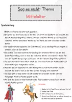 Vorschau - Spiele - Sag es nicht: Mittelalter Edition - Seite 1