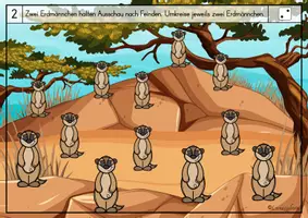 Vorschau - Arbeitsblätter - Bündeln im Zahlenraum 10: tierisches Afrika - Seite 2