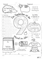 Vorschau - Arbeitsblätter - Gemeinschaftsprojekt für den Herbst! Riesenposter + September Steckbrief - Seite 2