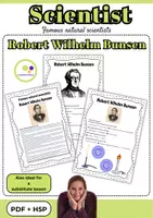 Vorschau - Stundenentwürfe - Englisch: Robert Wilhelm Bunsen | Wissenschaftler | PDF H5P - Deckblatt