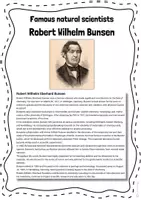 Vorschau - Stundenentwürfe - Englisch: Robert Wilhelm Bunsen | Wissenschaftler | PDF H5P - Seite 2