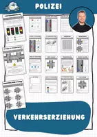 Vorschau - Arbeitsblätter - Polizei: Verkehrserziehung - Deckblatt