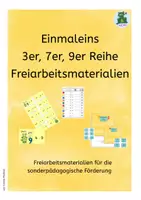 Vorschau - Bildkarten - Freiarbeitsmaterial Einmaleins 3er, 7er, 9er Reihe - Deckblatt