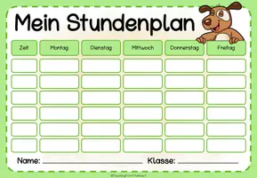 Vorschau - Anderer Materialtyp - Hundeklasse - Stundenplan - Seite 1