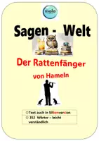 Vorschau - Text - Sagen -Welt: Der Rattenfänger von Hameln (4. - 7. Stufe) - Deckblatt