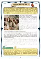 Vorschau - Arbeitsblätter - Die Lehren Jesu über Liebe - Jesus und Liebe Nächstenliebe mit Lösung (Klasse 5/6/7) - Deckblatt